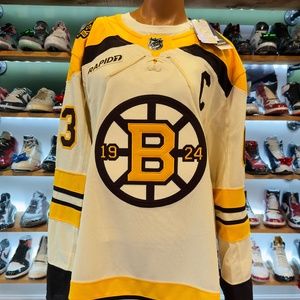 Brad Marchand Captain Boston Bruins Adidas Primegreen Centennial Jersey
